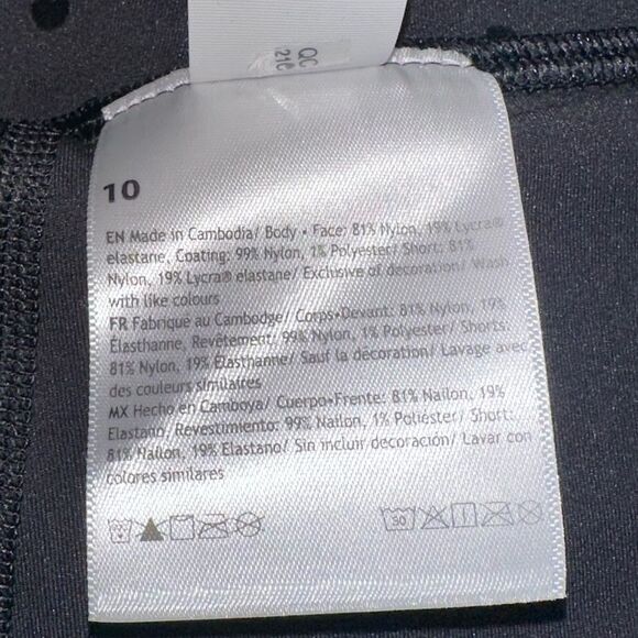 NWT Lululemon Align High-Rise Liner Skirt  *Flocked Polka Dot Black / Size 10 - Picture 5 of 10